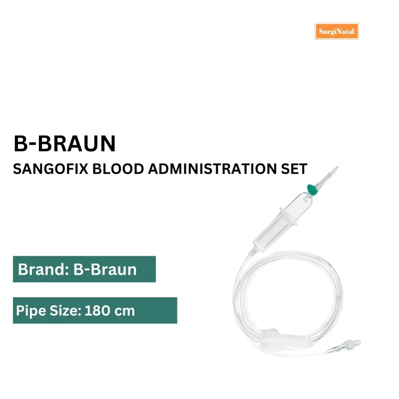B. Braun Sangofix Non-Vented Blood Administration Set for Blood Bags with SpinLock/PrimeLock