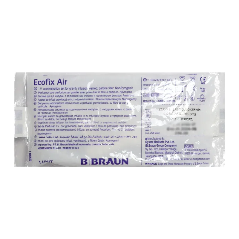 B Braun Ecofix Air Vented IV Infusion Set