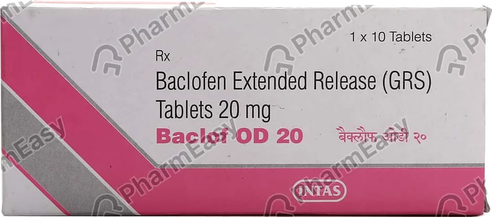 Baclof Od 20mg Strip Of 10 Tablets