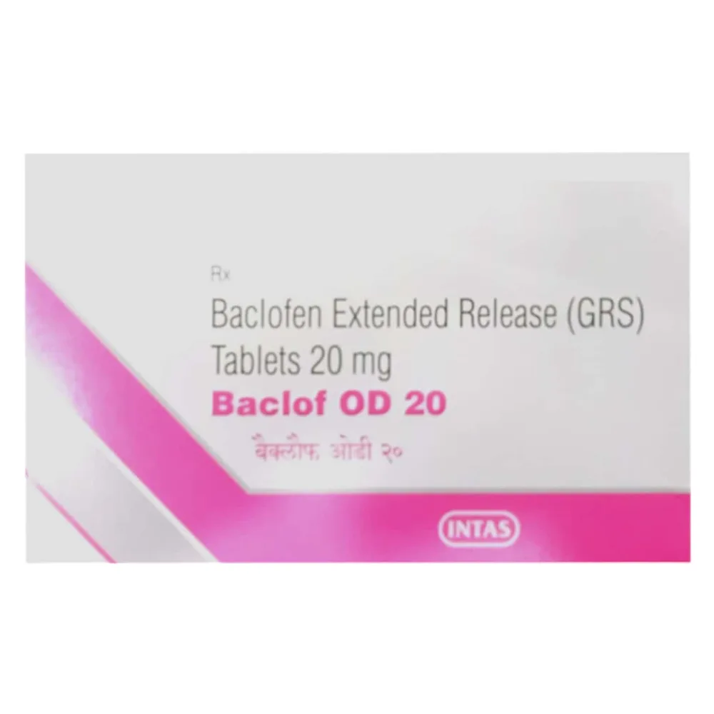Baclof Od 20mg Strip Of 15 Tablets