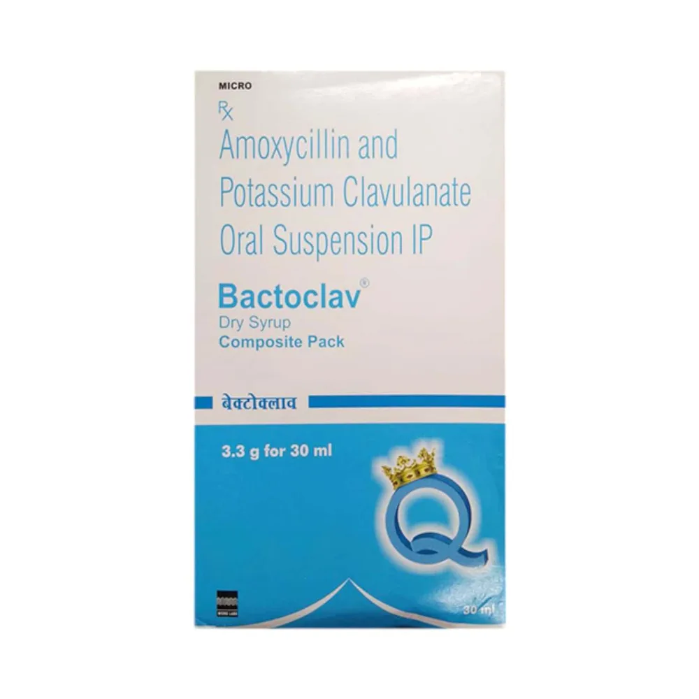 Bactoclav 228.5mg Bottle Of 30ml Dry Syrup