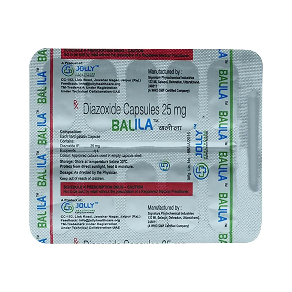 Balila 25mg Strip Of 10 Capsules