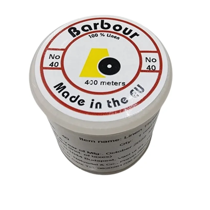 Plain White Barbour Linen Thread 40 No.