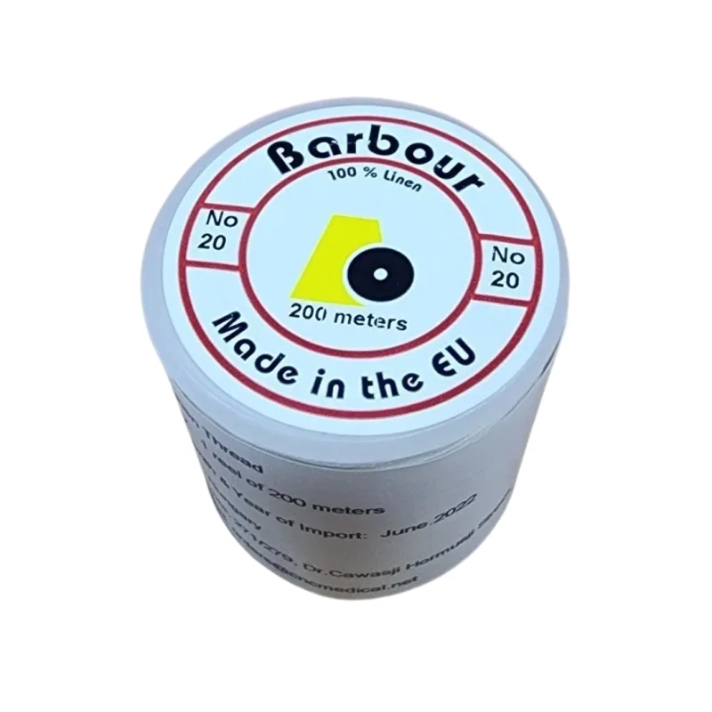 Plain White Barbour Linen Thread 20 No.