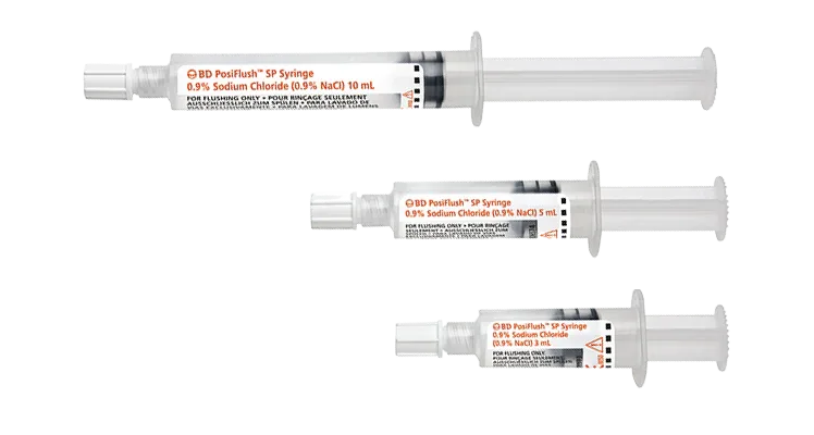 BD PosiFlush SP 3ml Prefilled Saline Syringe (ref:30657371) -30 Pcs