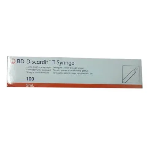 BD 5ml Syringe Discardit II - 23G | 100 Pcs Box