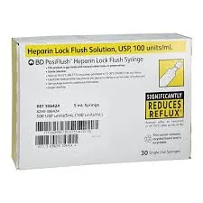 BD PosiFlush 5ml Heparin Lock Flush Syringe ( 10 Usp Units/ ml)