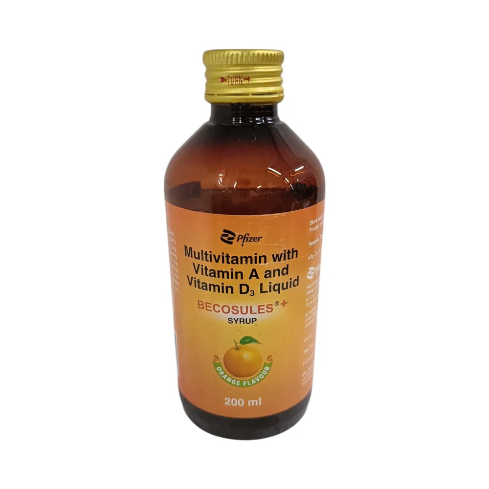 Becosules Plus Syrup | Orange Flavour