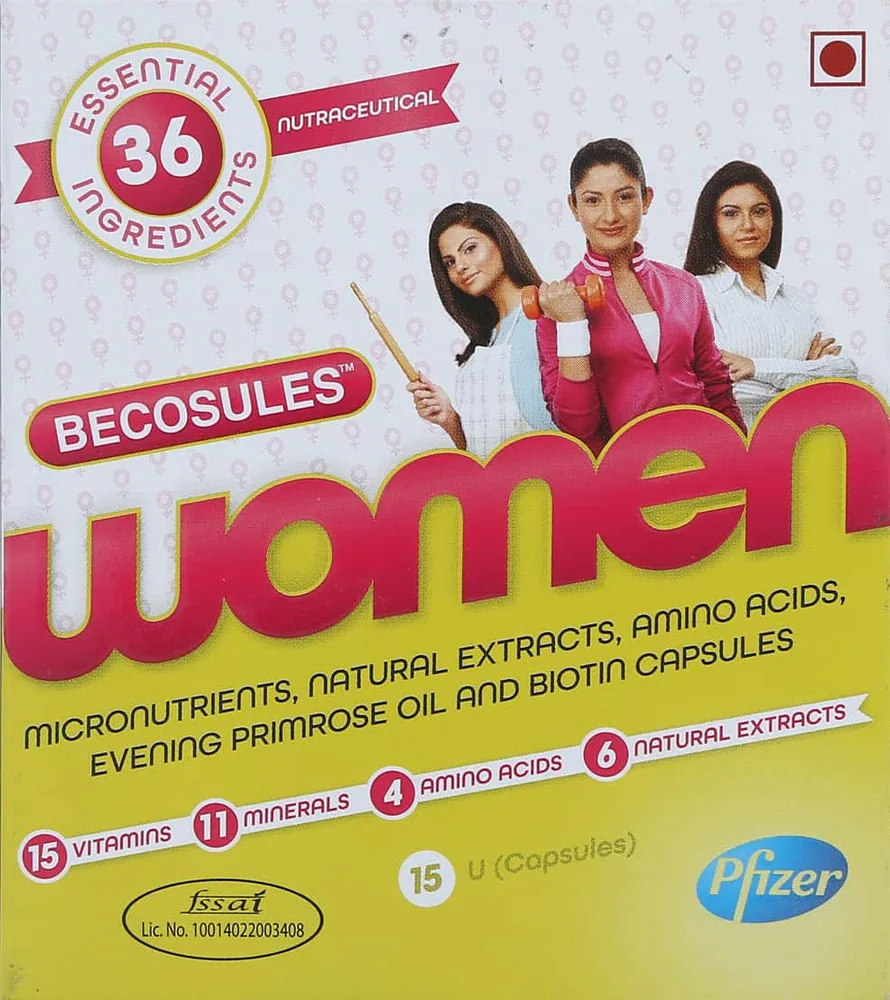 Becosules Women Strip Of 15 Capsules