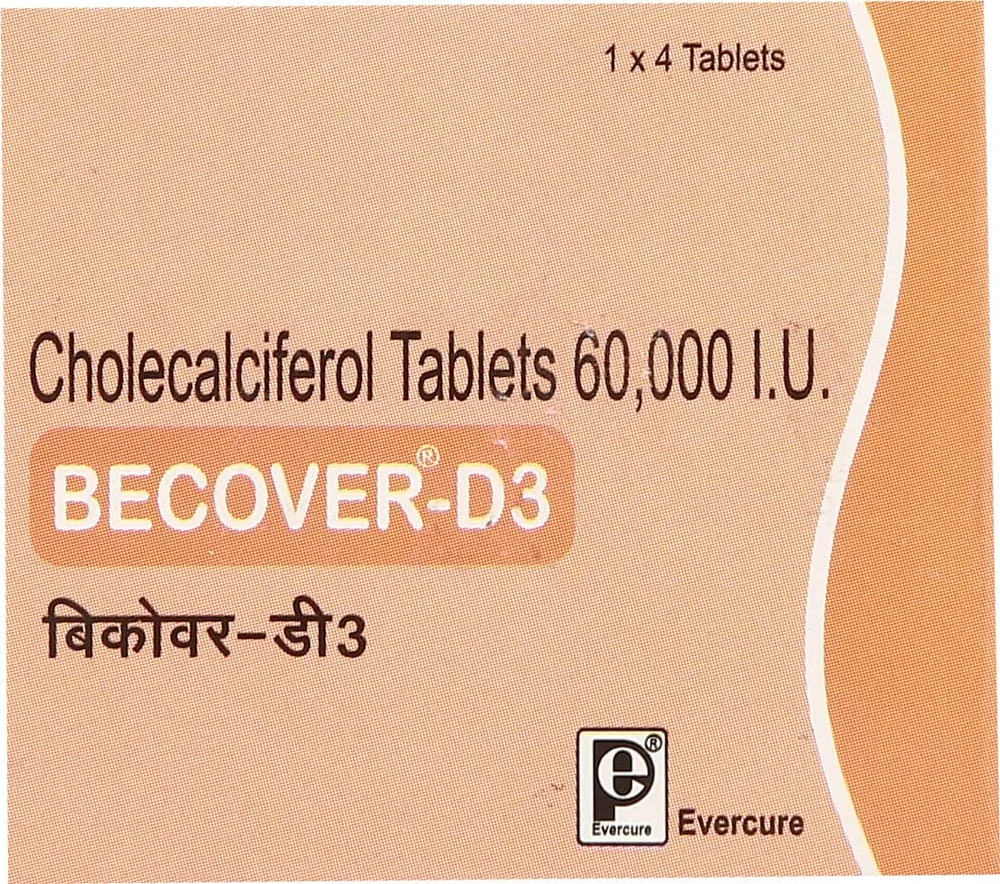 Becover D3 Strip Of 4 Tablets