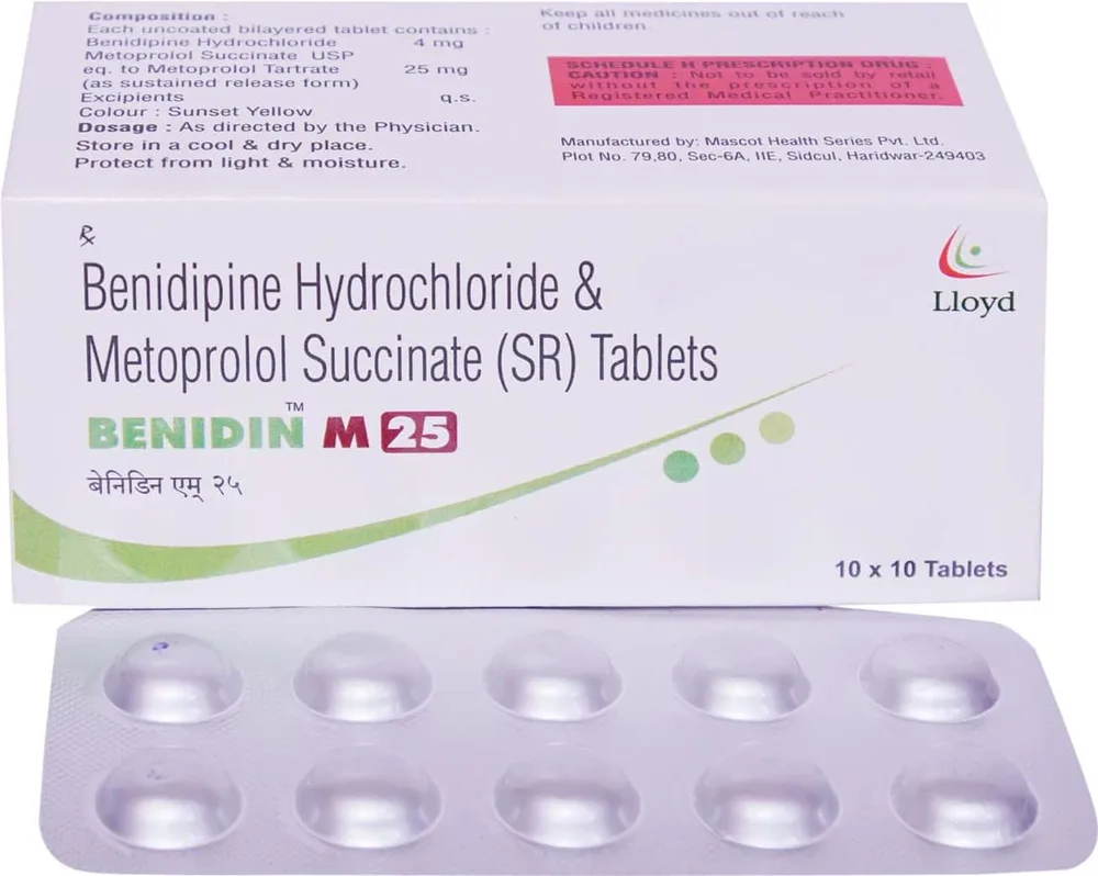 Benidin M 25mg Strip Of 10 Tablets