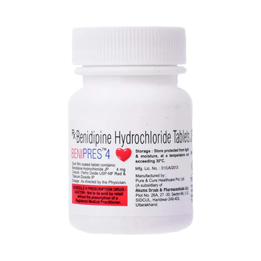 Benipres 4mg Bottle Of 30 Tablets