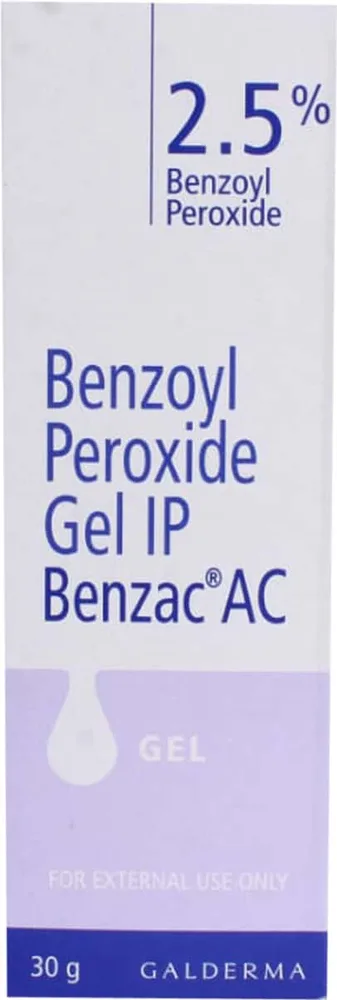 Benzac Ac 2.5% Tube Of 30gm Gel
