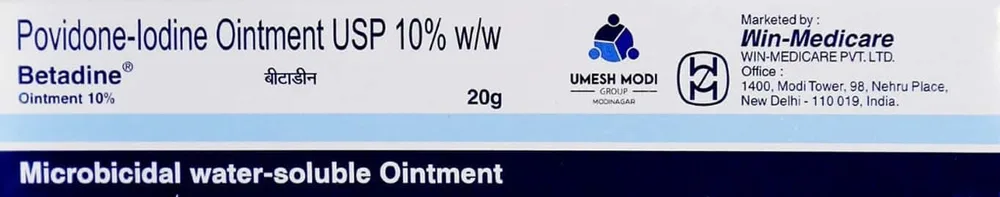 Betadine 10% Tube Of 20gm Ointment