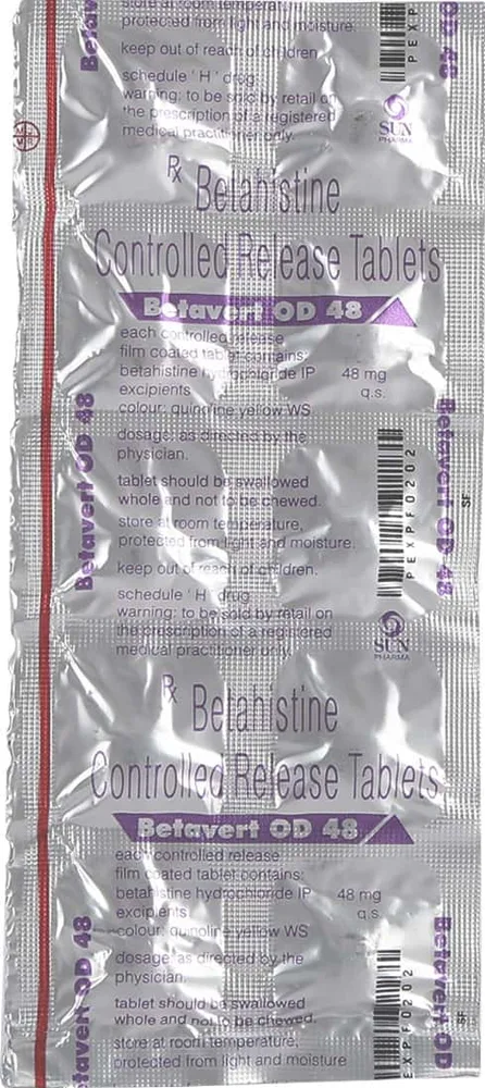 Betavert Od 48mg Strip Of 10 Tablets