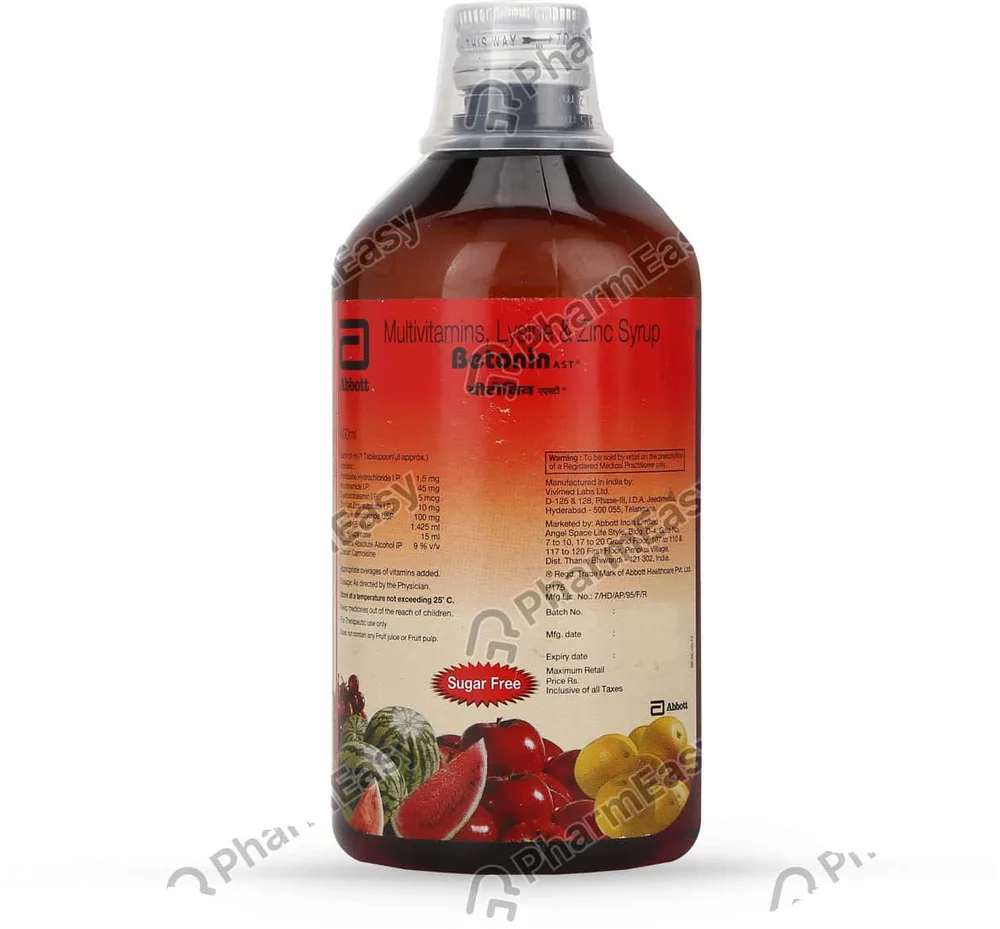 Betonin Ast Syrup | Sugar Free