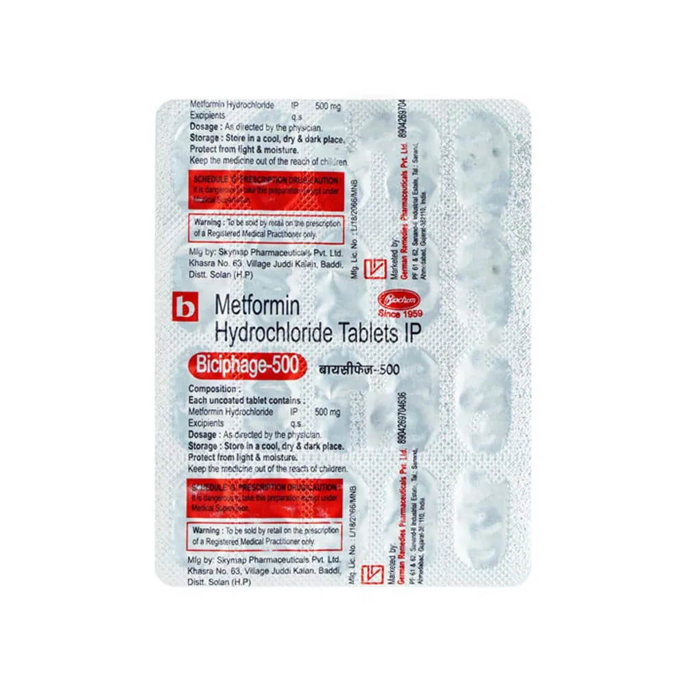 Biciphage 500mg Strip Of 20 Tablets