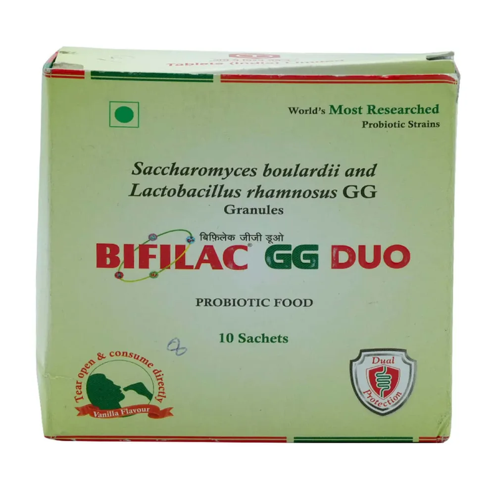 Bifilac Gg Duo Vanilla Flavour Sachet Of 1gm Granules