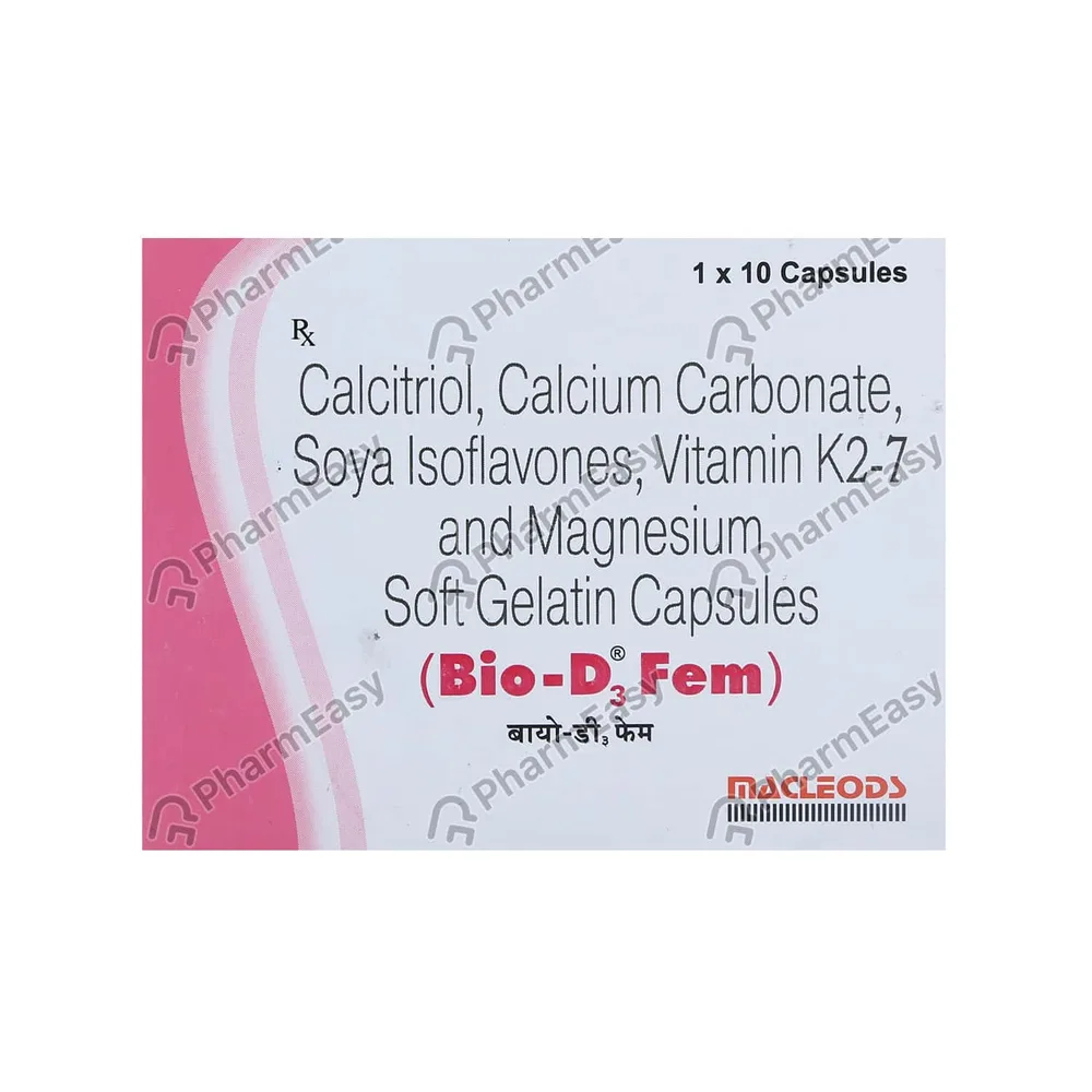 Bio D3 Fem Strip Of 10 Capsules