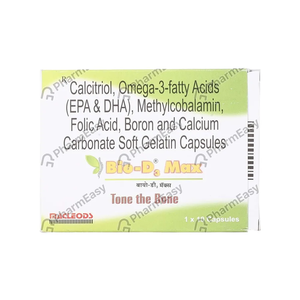 Bio D3 Max Strip Of 10 Capsules
