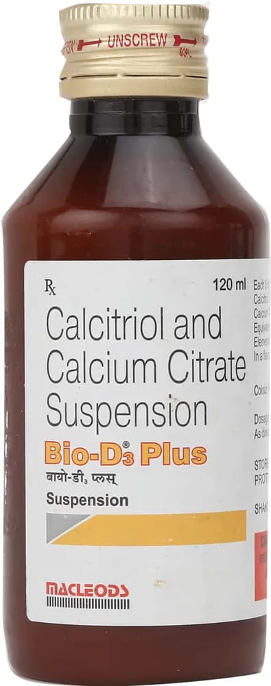 Bio D3 Plus Bottle Of 120ml Suspension
