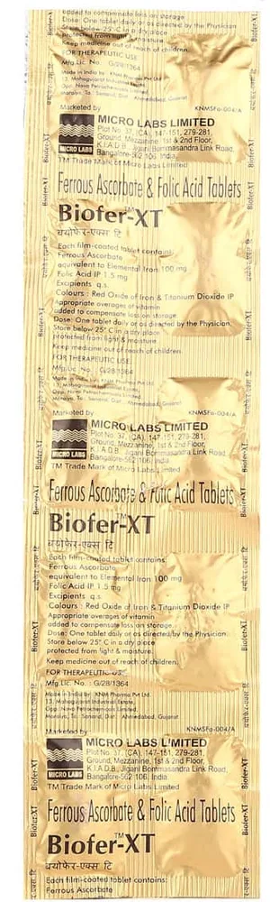 Biofer Xt Strip Of 10 Tablets