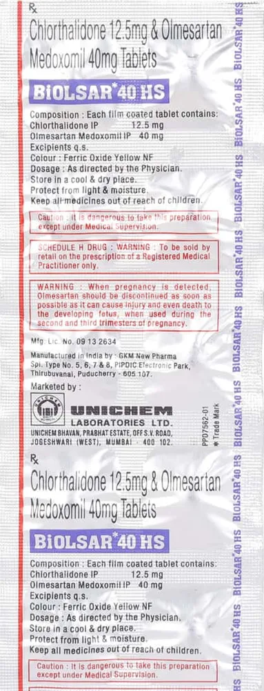 Biolsar Hs 40mg Tablet