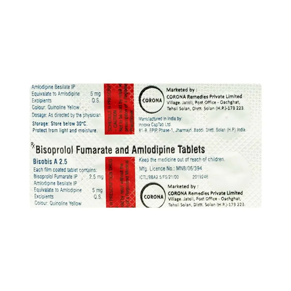 Bisobis A 2.5mg Strip Of 10 Tablets