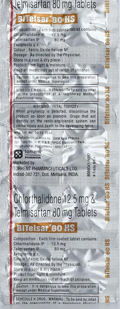 Bitelsar Hs 80mg Strip Of 10 Tablets