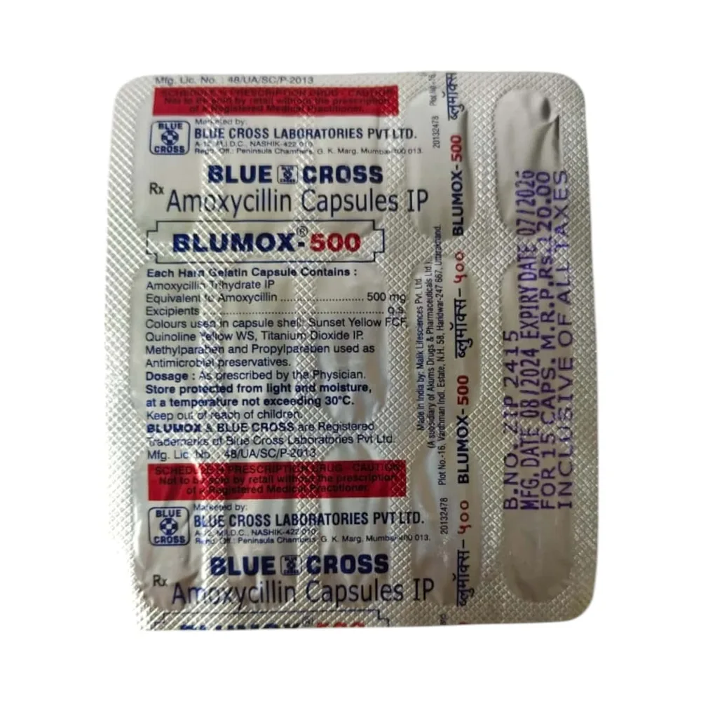 Blumox 500mg Strip Of 15 Capsules