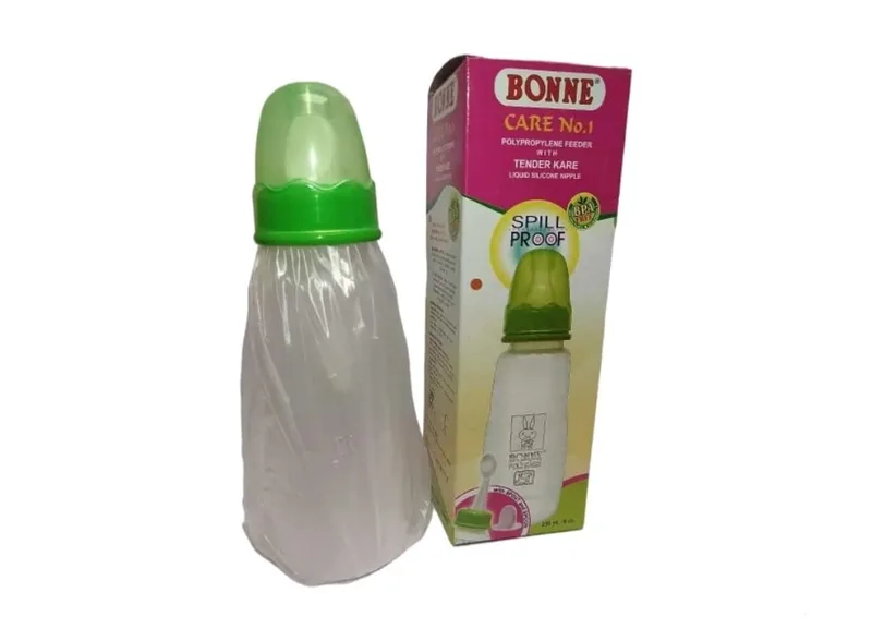Bonne Care No.1 Polypropylene Feeder With Tender Kare Liquid Silicone Nipple
