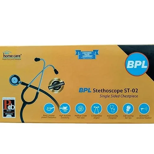 BPL ST-02 Brass Adult Chest Piece Stethoscope