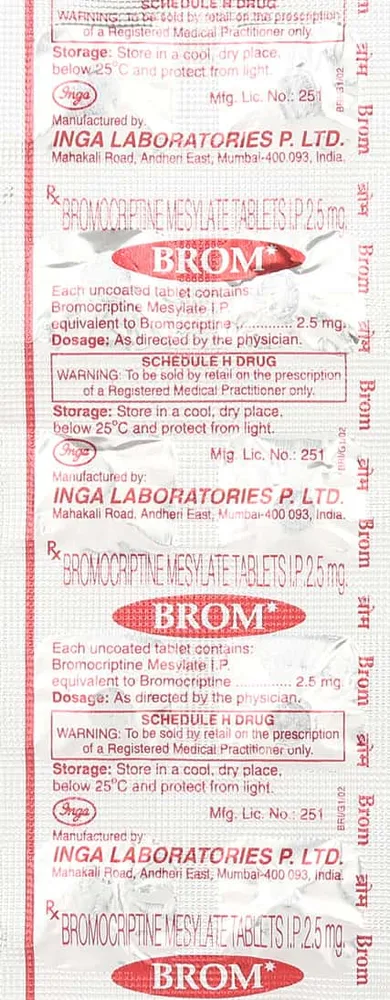 Brom 2.5mg Strip Of 10 Tablets