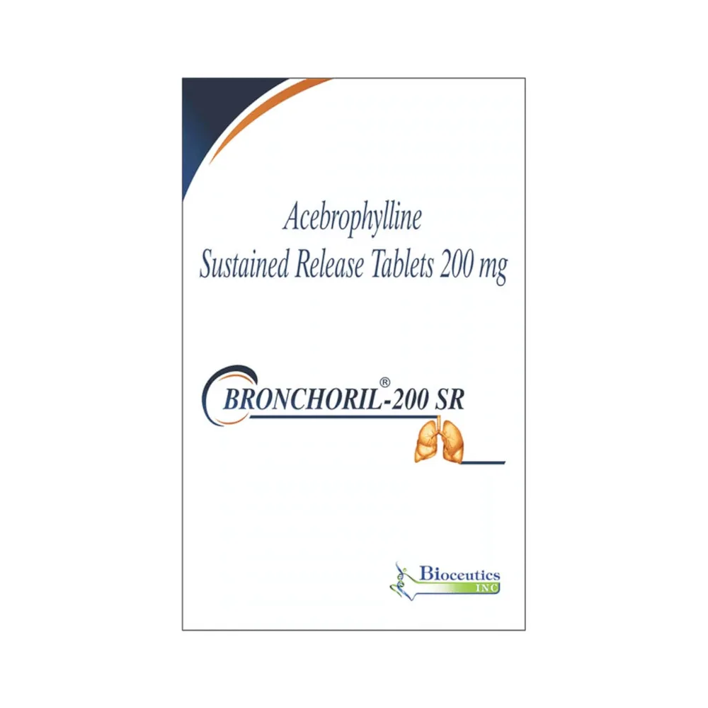Bronchoril Sr 200mg Strip Of 15 Tablets