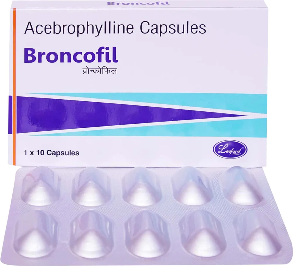Broncofil 100mg Strip Of 10 Capsules