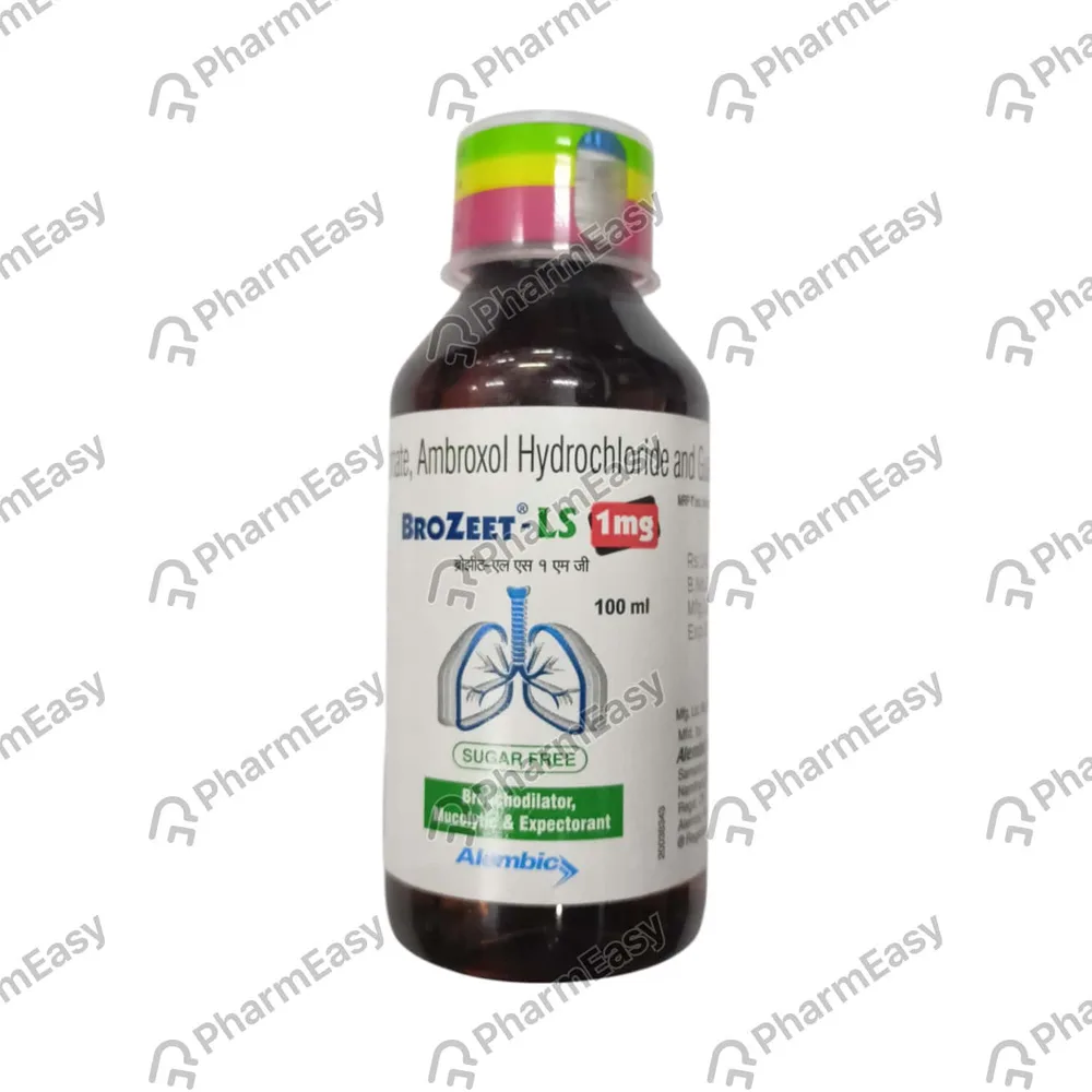 Brozeet Ls 1mg Bottle Of 100ml Expectorant