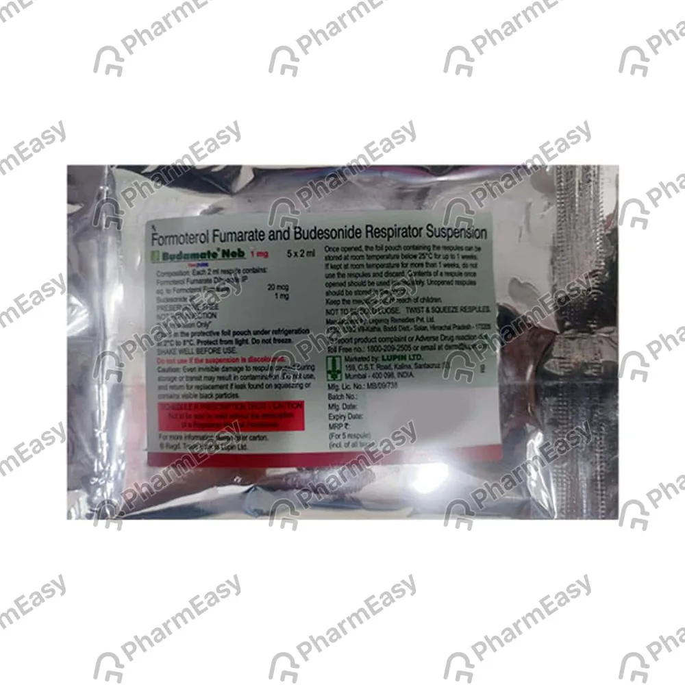 Budamate Neb 1mg 2ml Packet Of 5 Respules