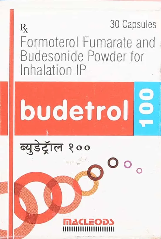 Budetrol 100mcg Bottle Of 30 Inhalation Capsules