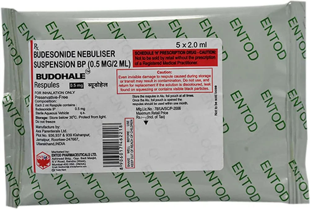 Budohale 0.5mg 2ml Pack Of 5 Respules