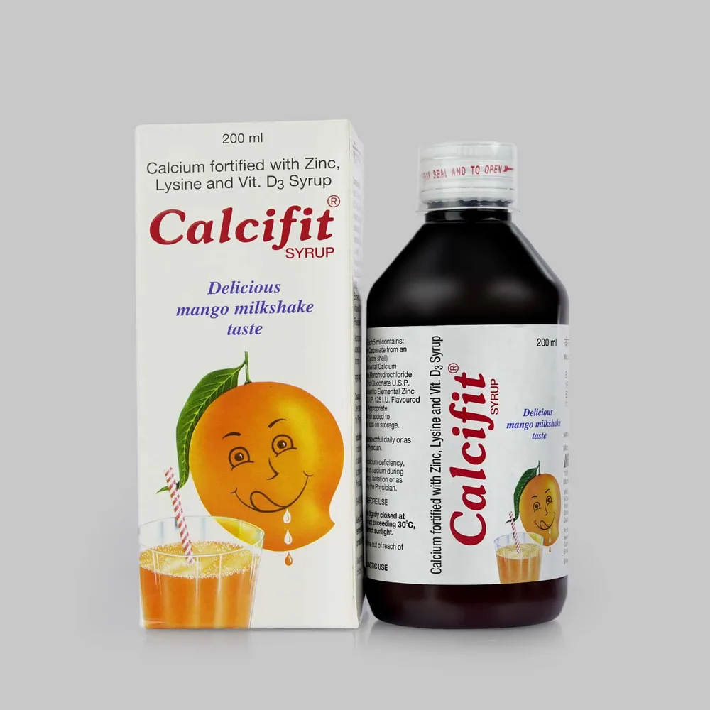 Calcifit Mango Milkshake Flavour Bottle Of 200ml Syrup