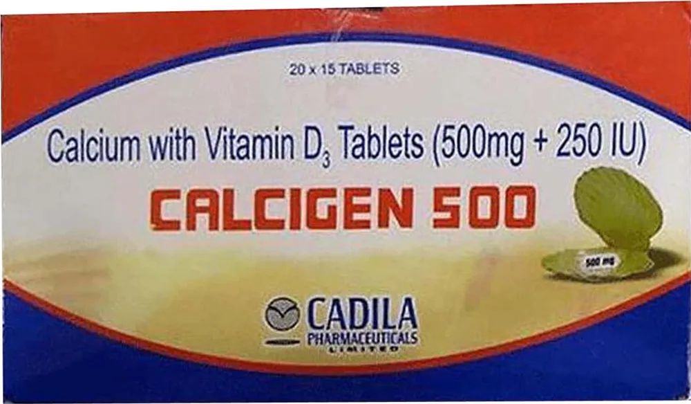 Calcigen 500mg Strip Of 15 Tablets