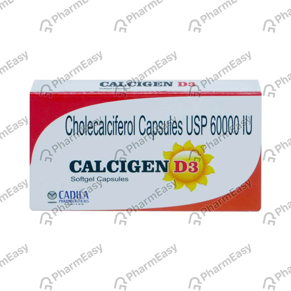 Calcigen D3 Strip Of 4 Chewable Tablets