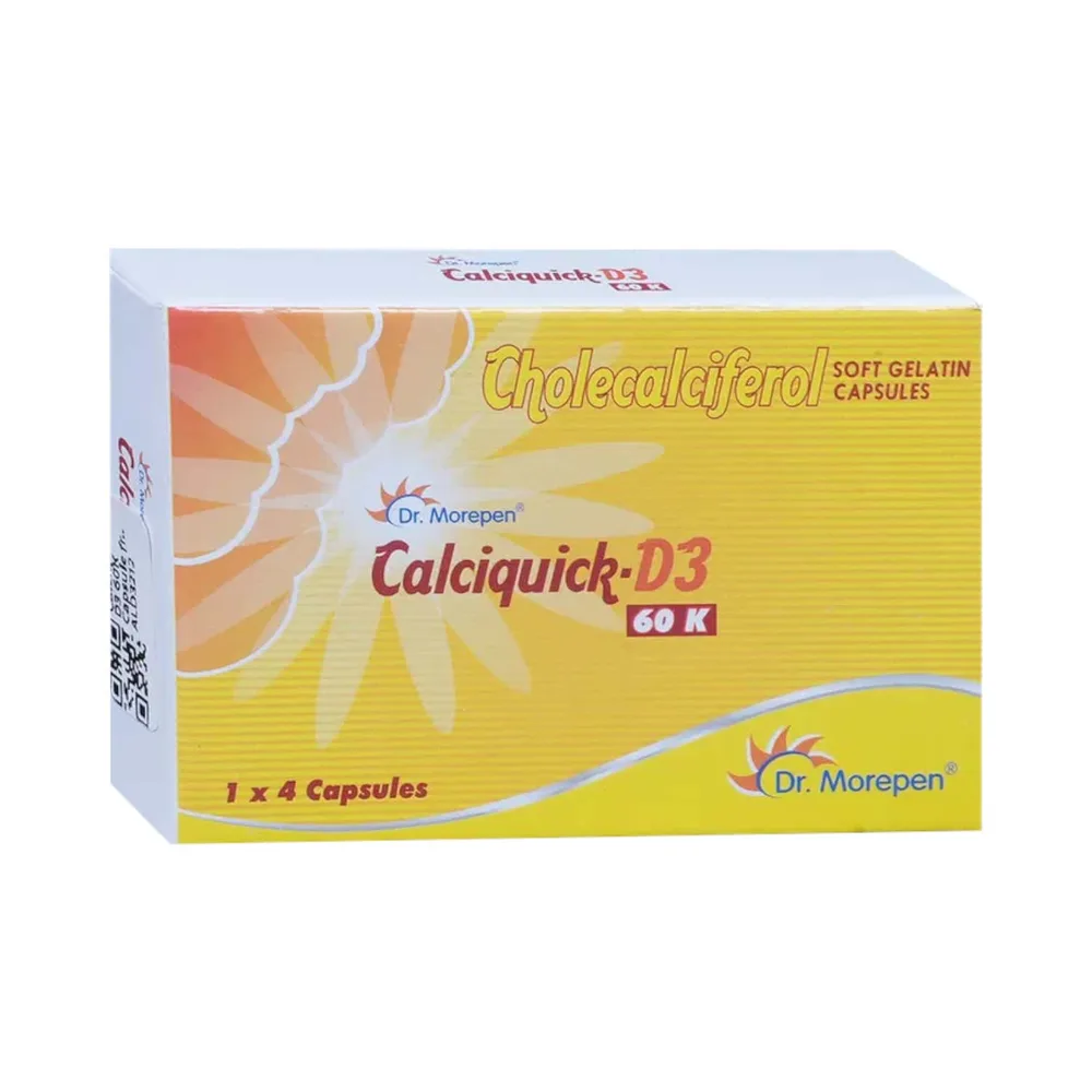 Calcose D3 60k Strip Of 4 Capsules
