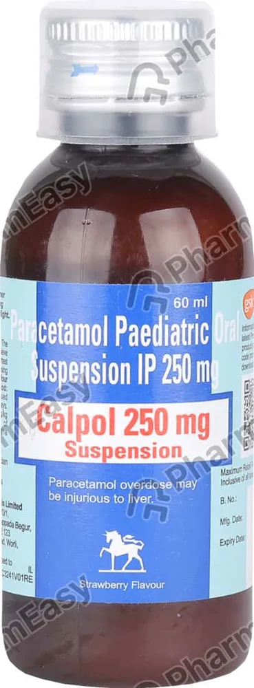 Calpol 250mg Bottle Of 60ml Suspension