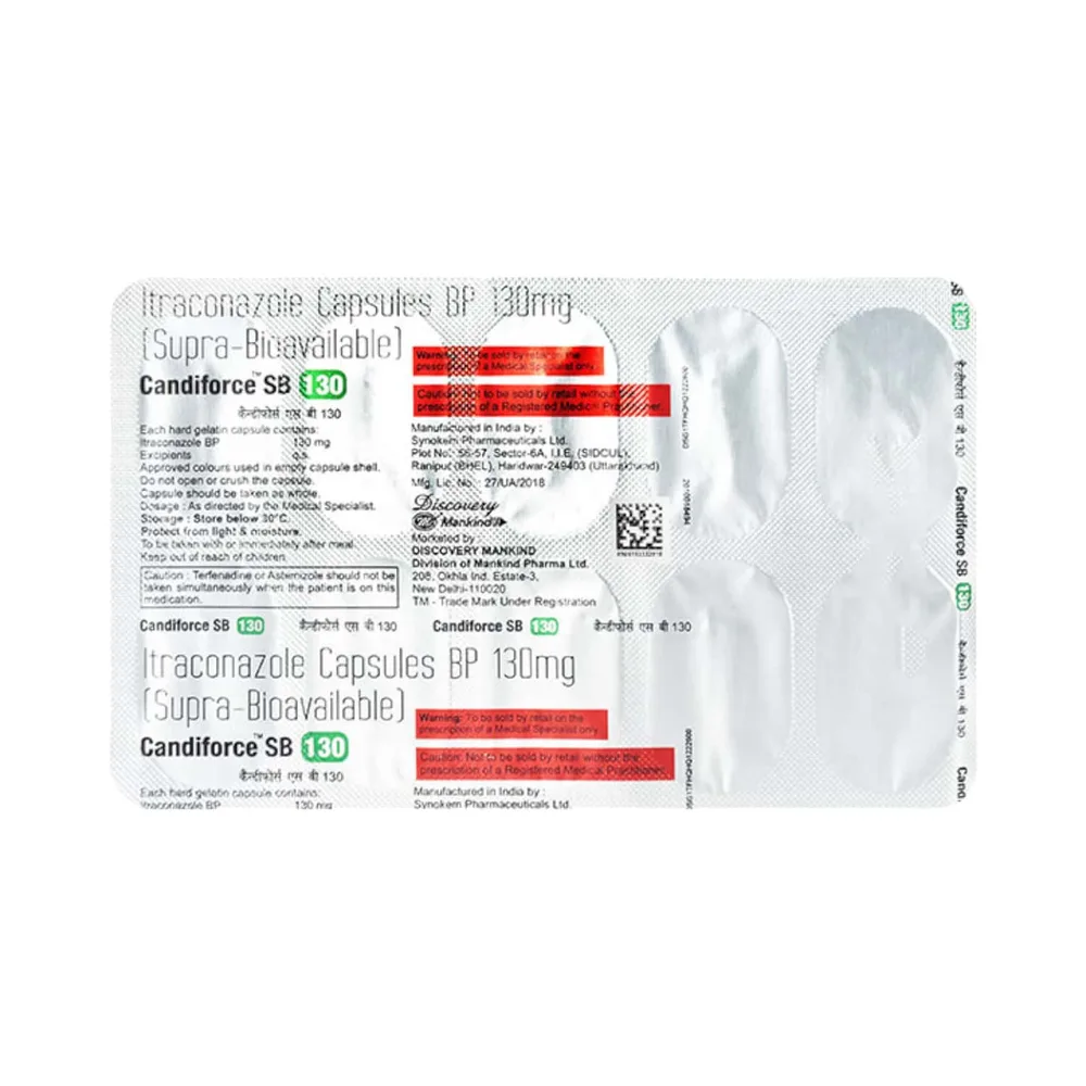 Candiforce Sb 130mg Strip Of 10 Capsules