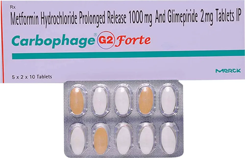 Carbophage G 2mg Forte Strip Of 10 Tablets