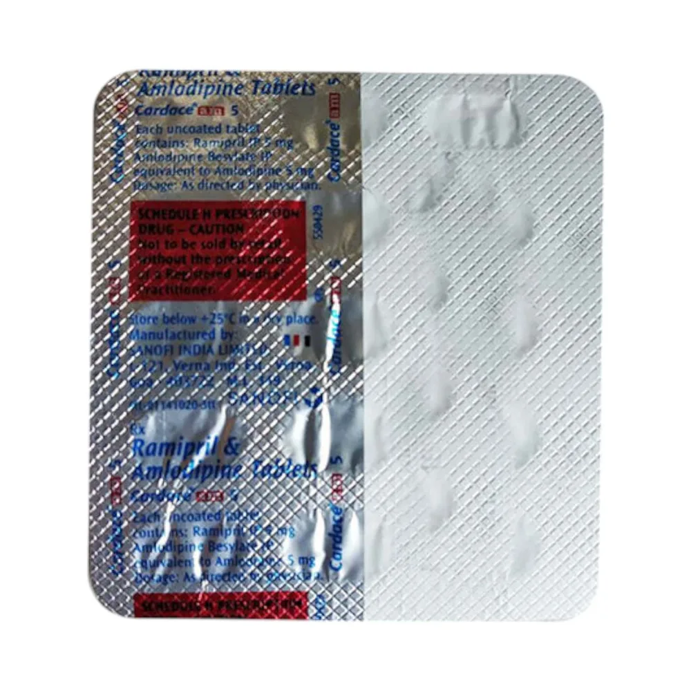 Cardace Am 5/10mg Strip Of 15 Tablets