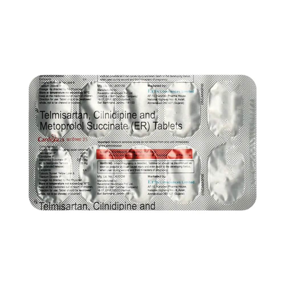 Cardexa 25mg Strip Of 10 Tablets