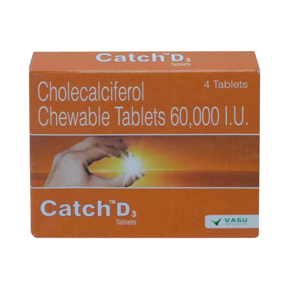 Catch D3 60k Strip Of 4 Tablets