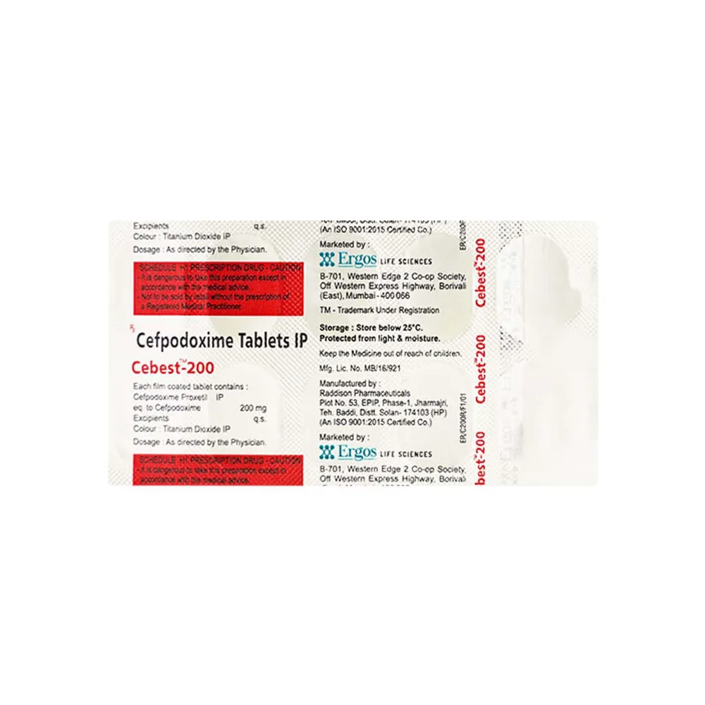 Cebest 200mg Strip Of 10 Tablets